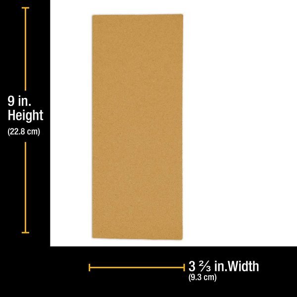 Woodwork Gold Sandpaper Sheets 80Pcs 80#-800# - Image 2