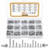 540PCS #2 #4 #6 Pan Head Screws Bolts Nuts Set