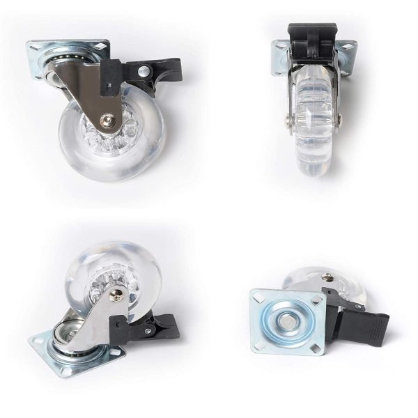 4 Pack Swivel Caster Wheels for Furniture 1.5"-3", 500-800lbs - Image 6