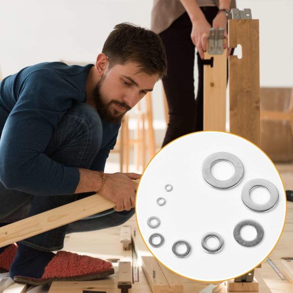 Stainless Steel Flat Washers Assortment 684pcs - Image 3
