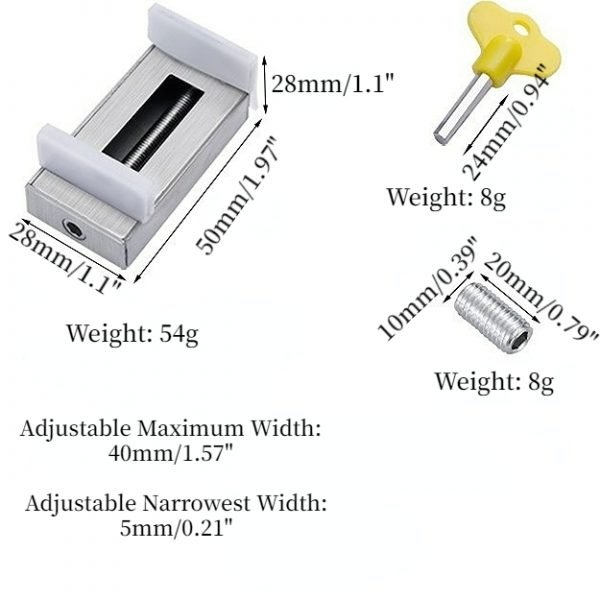 4 Pcs Sliding Security Windows Locks With Key - Image 10