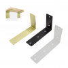 L Shelf Bracket Iron Shelf Brackets Max Load 100lb, 4pcs