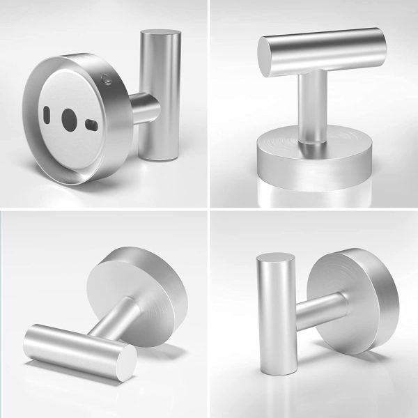 8 Packs Towel Hooks Bathroom Coat Hook - Image 4