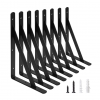 6 Pcs Shelf Triangle Corner Brackets 350lb
