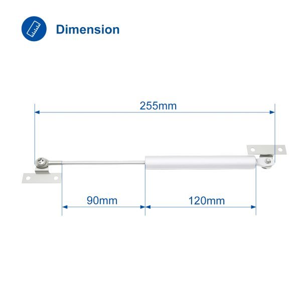2 Pcs 20N-150N Hydraulic Gas Strut Lift Support - Image 4
