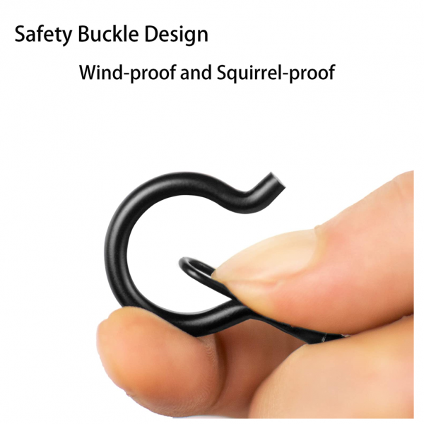 100PCS Q Hooks Screw Hooks with Buckle - Image 4