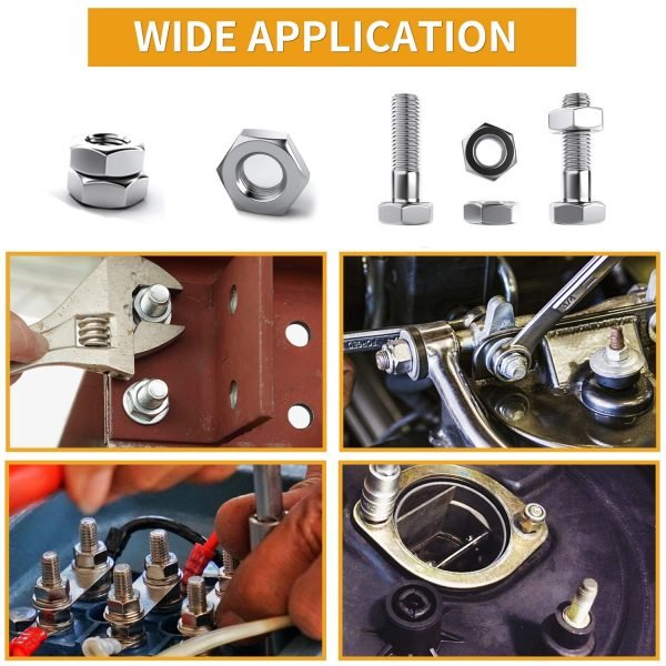 315Pcs Stainless Steel Hex Nuts Assortment Kit - Image 6