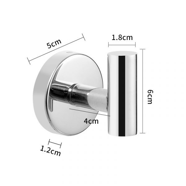 8 Packs Towel Hooks Bathroom Coat Hook - Image 2