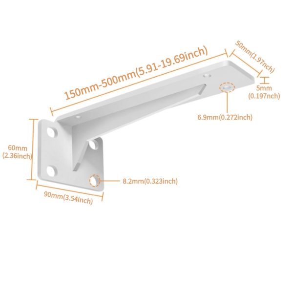 1 Pair Heavy Duty Shelf Brackets 600lb - Image 3