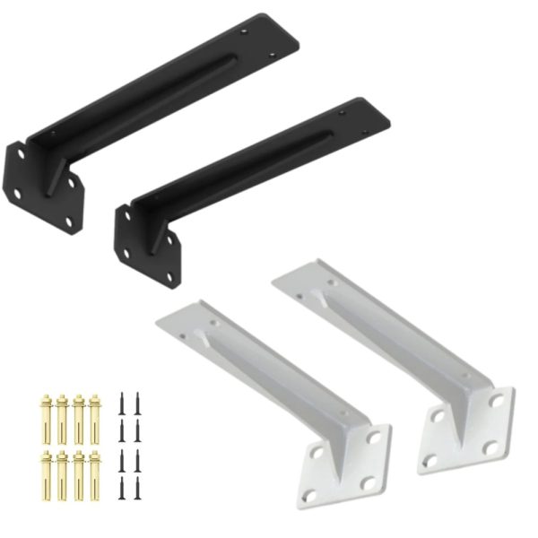 1 Pair Heavy Duty Shelf Brackets 600lb
