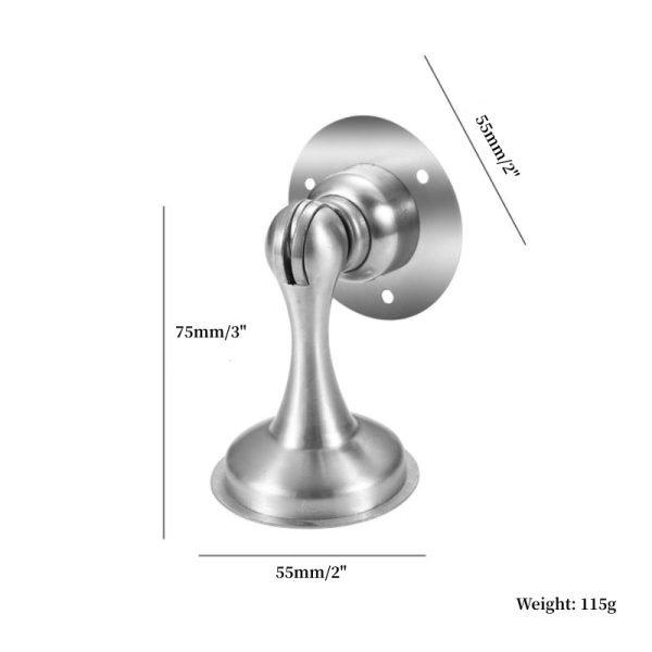 2 Packs Choice of Drilled or No Drilled Door Stopper - Image 2