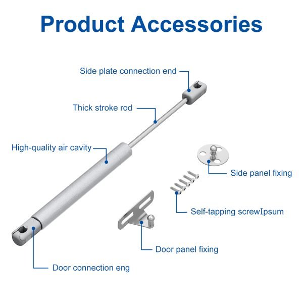 2 Pcs 20-200N Hydraulic Gas Strut Lift Support - Image 2