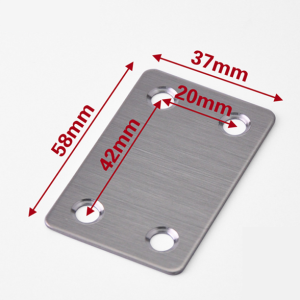 8-40Pcs Metal Flat Straight Brace Bracket, Heavy Duty - 40Pcs 2.36"*1.5"*0.04"
