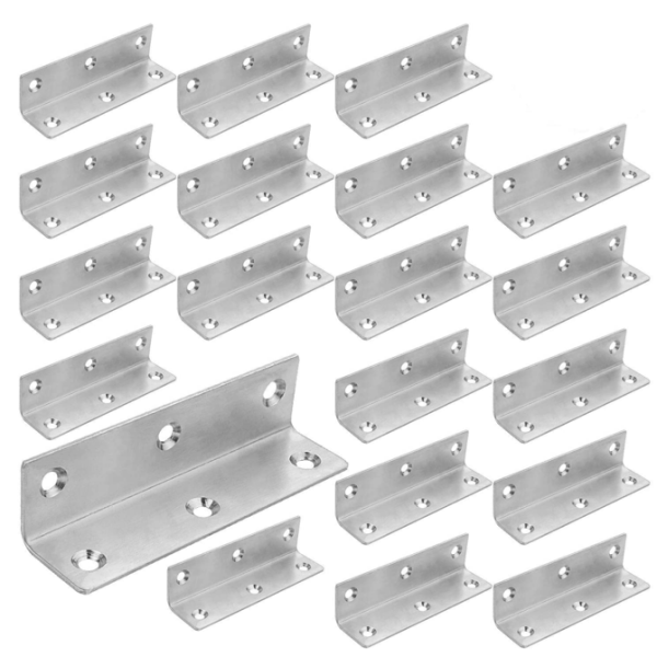 Heavy Duty Stainless Steel Corner Brackets, L Brackets (8-20 Pack) - Image 2