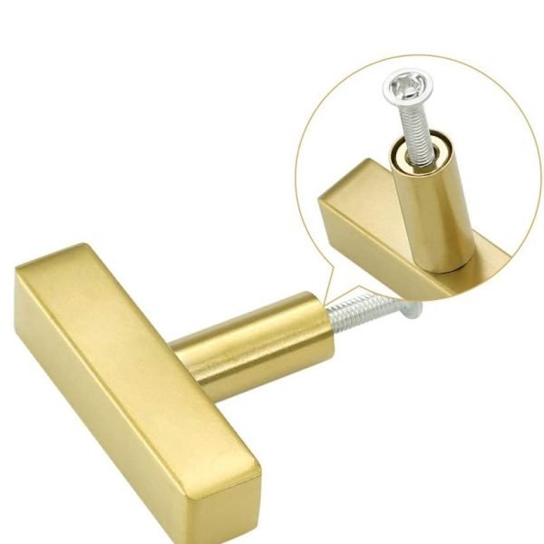 5-10 Pcs Brushed Brass Cabinet Drawer Pulls, Multi-size optional - Image 3
