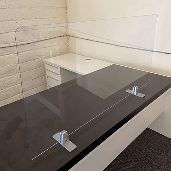 2-Pack T-shape Desk Partition Support Brackets Clips - Image 3