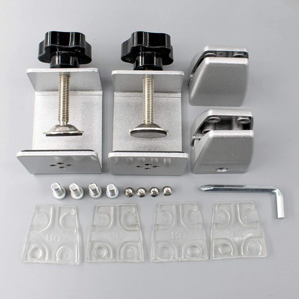 2-Pack Adjustable Desk Partition Support Brackets Clips - Image 4