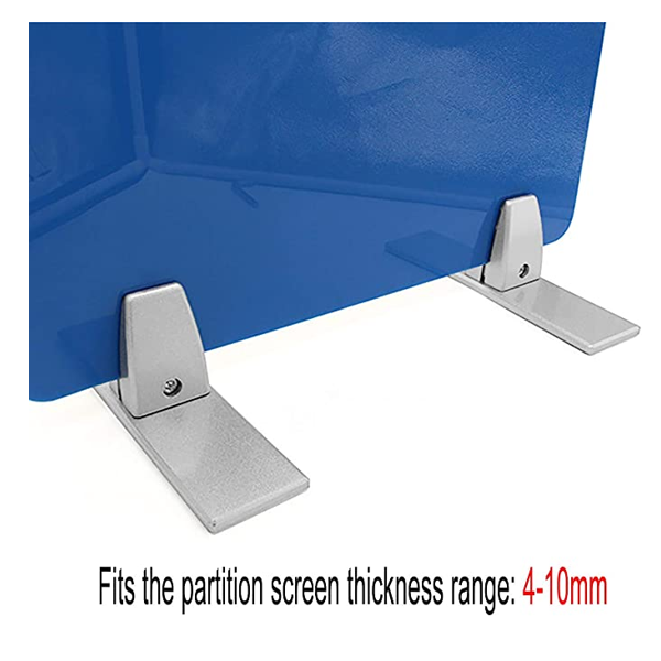 2-Pack T-shape Desk Partition Support Brackets Clips - Image 4