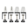 2-Pack Adjustable Desk Partition Support Brackets Clips