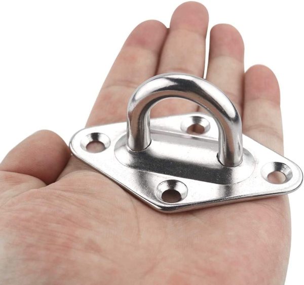 10 Pieces Stainless Steel Hammock Wall Hooks for Wall/Ceiling Mount - Image 6