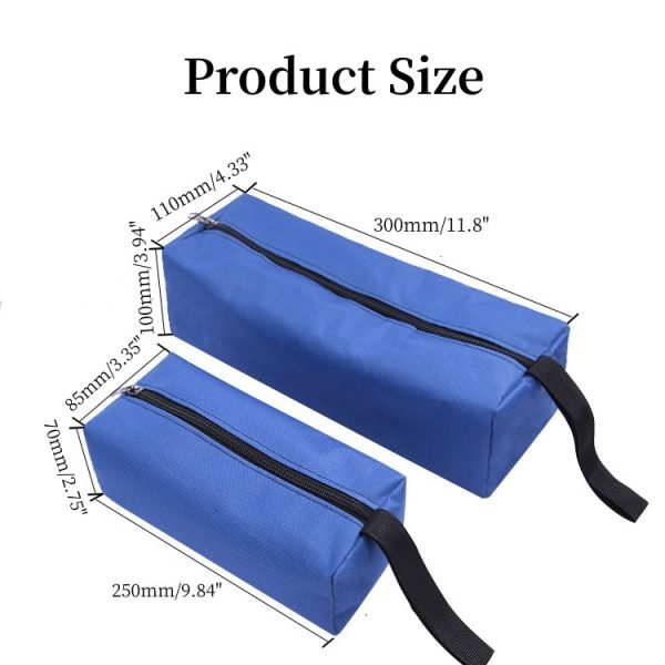 6 Packs Multipurpose Zippered Tote Bags, Available in 7 Colors - Image 2