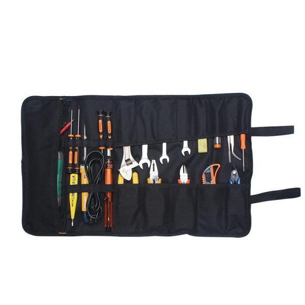 1 Pack Large Tool Roll Up Pouch with 22 Pockets - Image 2
