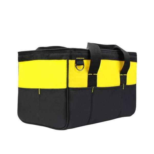 Wide Mouth Portable Zippered Handbag