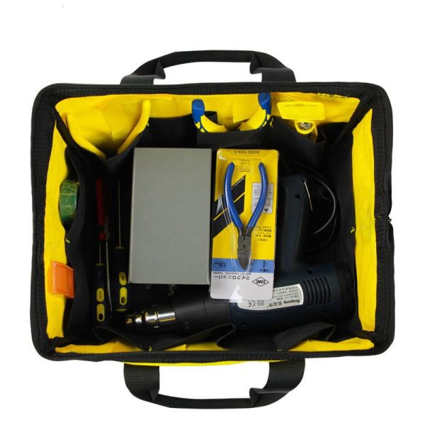 Wide Mouth Portable Zippered Handbag - Image 3