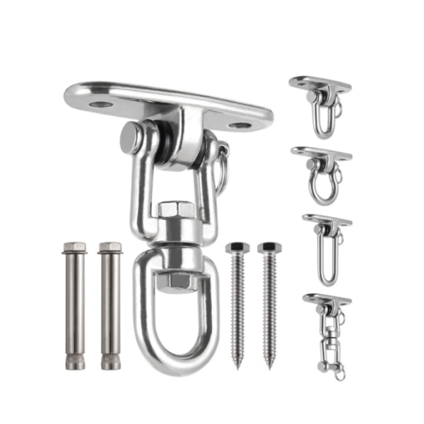 2 Pieces Hook up Rotary Swing Fixed Plate