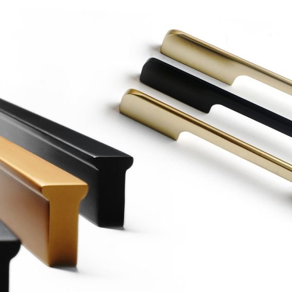 4 Packs Long Gold Black Cabinet Handles Pulls - Image 3