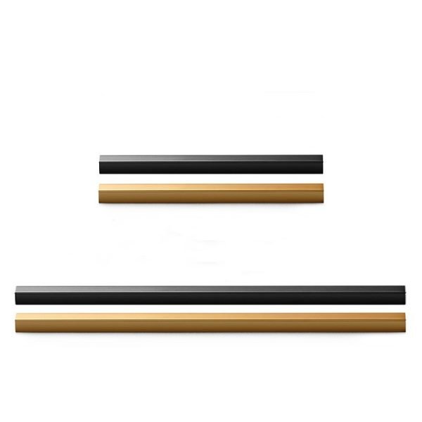 4 Packs Long Gold Black Cabinet Handles Pulls
