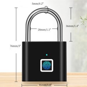 3 PCS Fingerprin Waterproof Keyless Anti-Theft Padlock