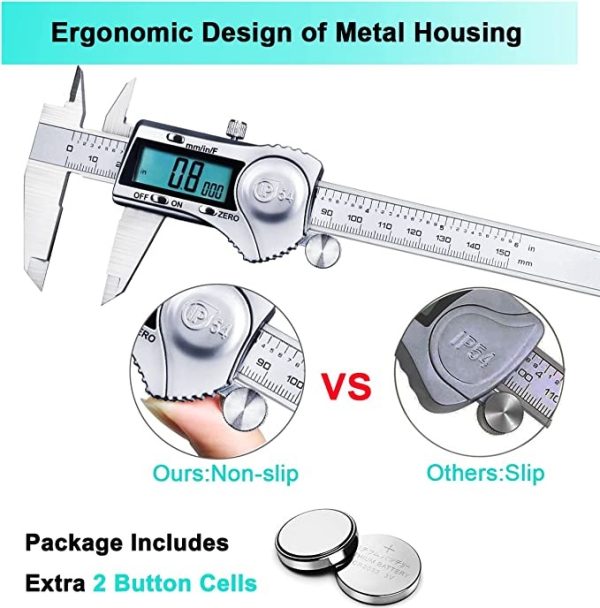 Electronic Micrometer Caliper with LCD Screen, 3 measuring ranges available - Image 2
