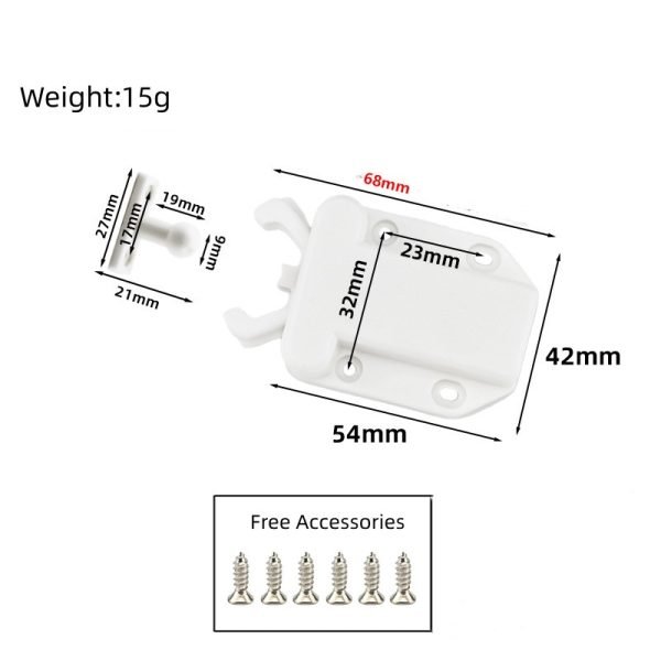 Push Latch Rebound self-Locking Device, 8 Packs - Image 4