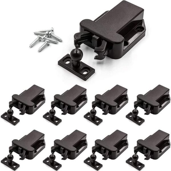 Push Latch Rebound self-Locking Device, 8 Packs