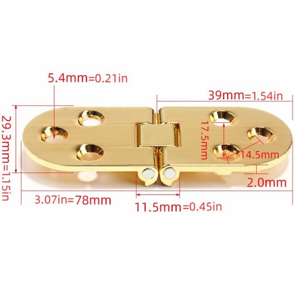 4Pcs Zinc Alloy Hinges - Image 8
