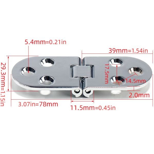 4Pcs Zinc Alloy Hinges - Image 7