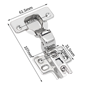 4 pcs soft close cabinet hinges(6 arms) - Insert
