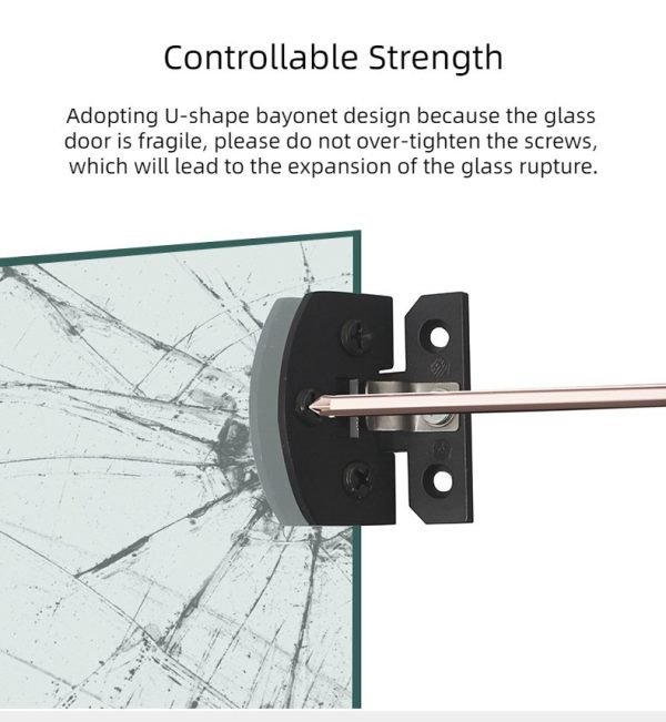 8Pcs Glass Door Zinc Alloy Hinge - Image 4