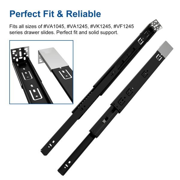 10Pcs Rear Mounting Brackets for Drawer Slide - Image 3
