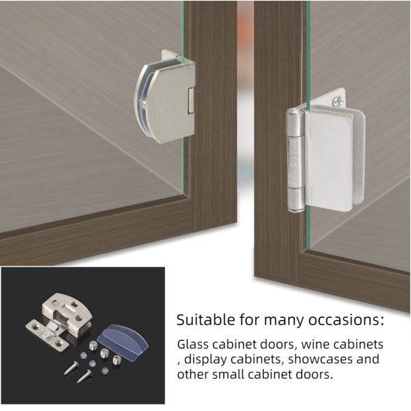 8Pcs Glass Door Zinc Alloy Hinge - Image 6