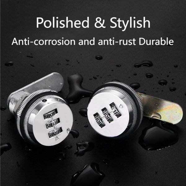 4Pcs Combination Cam Lock,Zinc alloy + plastic - Image 4