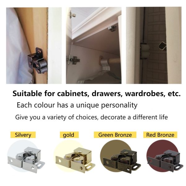 20Pcs Cabinet Latch Double Roller Catch - Image 7