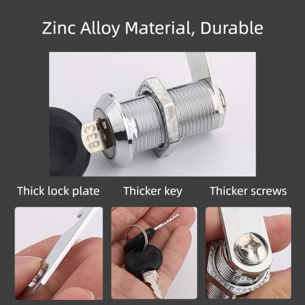 6Pcs Cabinet Cam Locks - Image 3