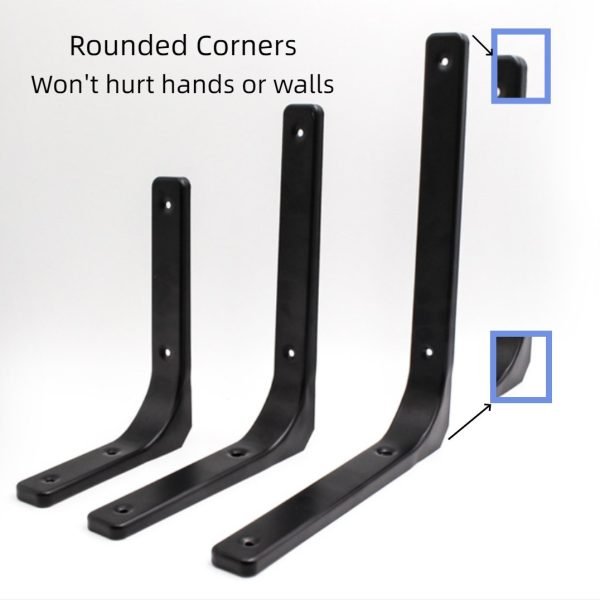 6Pcs Hanging Angle Shelf Bracket 165lb - Image 6