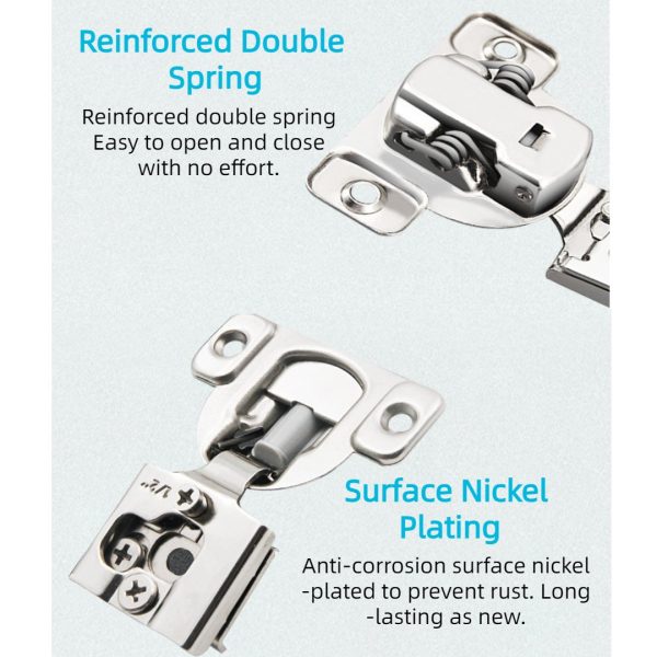 6Pcs Overlay Soft Close Cabinet Hinges - Image 2