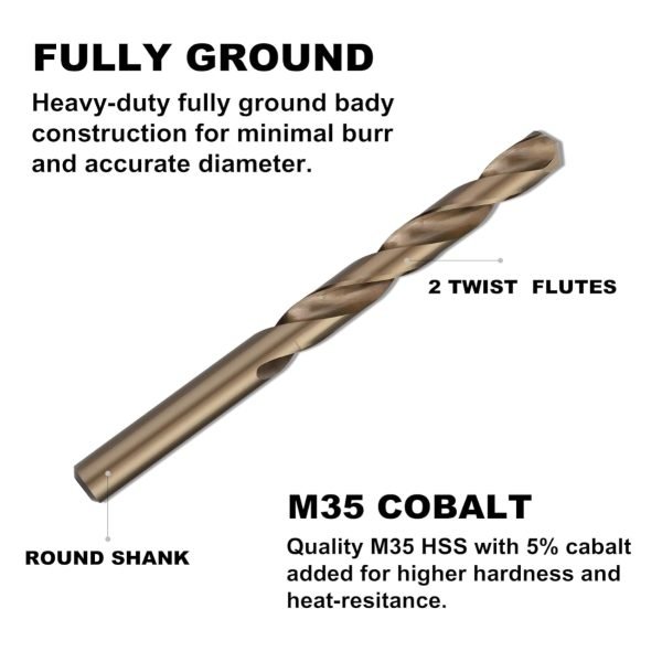 M35 Cobalt Drill Bit Set, 13/19/25pcs - Image 3