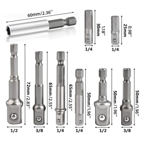 Impact Grade Socket Adapter, 18Pcs/16Pcs - Image 9