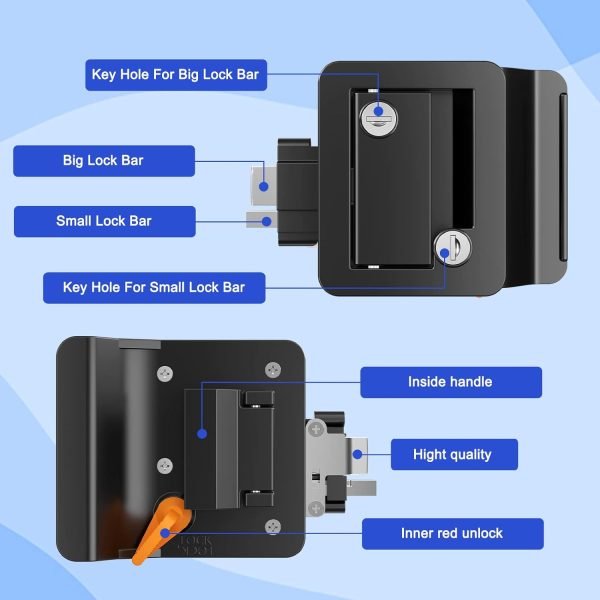 Upgraded  RV Entry Door Lock with Keys - Image 6