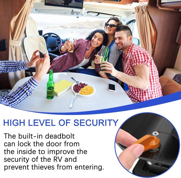 Upgraded  RV Entry Door Lock with Keys - Image 7